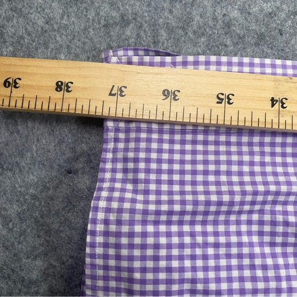 Polo Ralph Lauren Purple Gingham Men's Dress Shirt Classic Fit Long Sleeve 3XLT - Picture 12 of 12